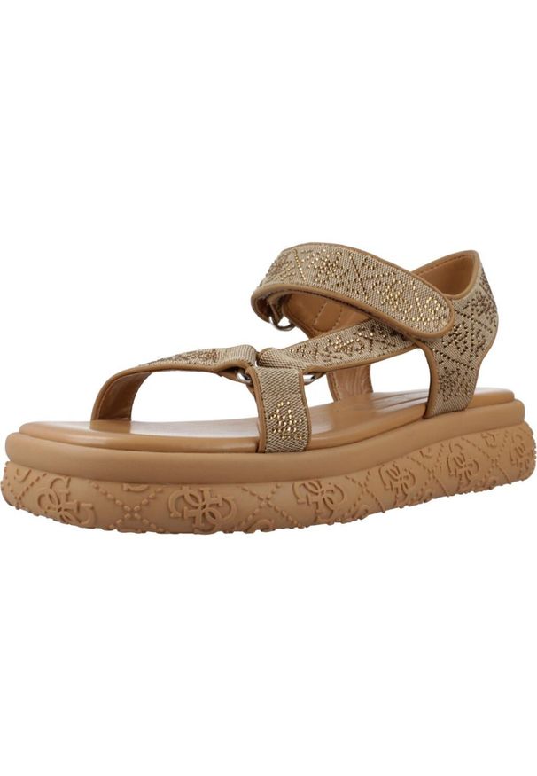 Guess - Sandały GUESS FLJLD2 FAL03 Brązowy. Kolor: brązowy. Materiał: syntetyk. Sport: turystyka piesza