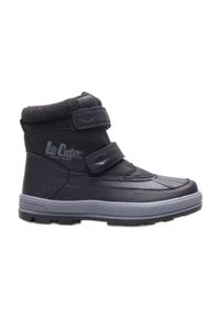 Buty Lee Cooper Jr LCJ-23-01-2057K czarne. Okazja: na co dzień. Kolor: czarny. Materiał: syntetyk, materiał. Sezon: zima. Styl: elegancki, casual