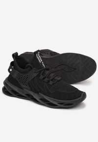 Born2be - Czarne Sneakersy Forgann. Kolor: czarny. Materiał: materiał, guma. Szerokość cholewki: normalna. Wzór: aplikacja #4