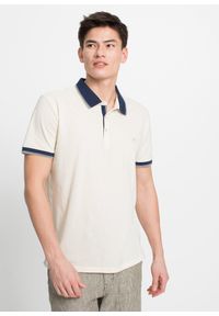 bonprix - Shirt polo pique (3 szt.) z czystej bawełny. Typ kołnierza: polo. Kolor: biały. Materiał: bawełna, materiał. Długość rękawa: krótki rękaw. Długość: krótkie #1