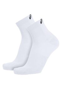 Asics - Skarpetki sportowe dla dorosłych ASICS 2ppk Sport Sock. Kolor: biały. Materiał: elastan, poliamid, bawełna
