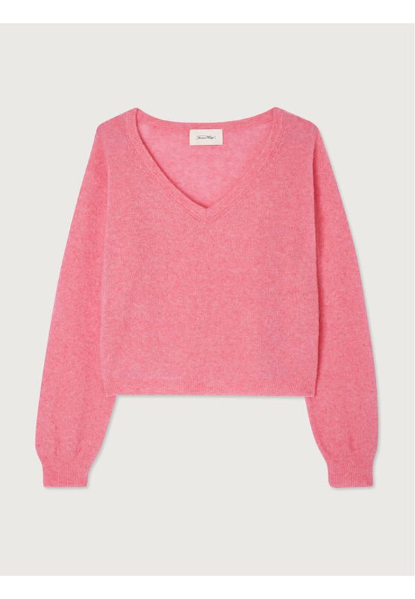 AMERICAN VINTAGE - American Vintage Sweter Razpark RAZ18IH23 Różowy Regular Fit. Kolor: różowy. Materiał: syntetyk. Styl: vintage