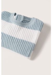 Mango Kids sweter dziecięcy Bloquibe lekki. Okazja: na co dzień. Kolor: niebieski. Materiał: dzianina, włókno. Styl: casual #5