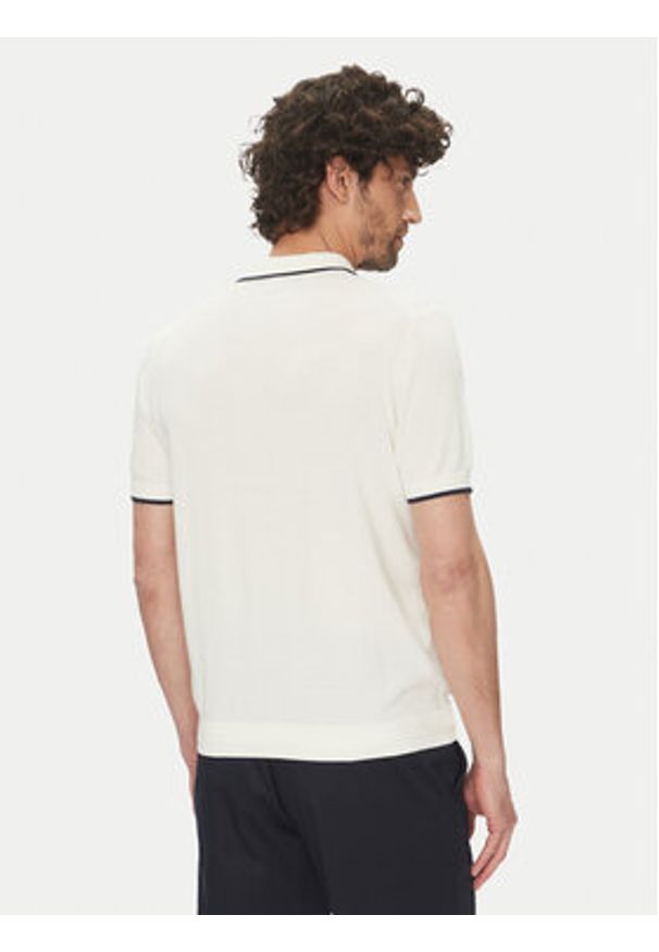 La Martina Polo Austin MAS001 YC041 Biały Regular Fit. Typ kołnierza: polo. Kolor: biały. Materiał: bawełna