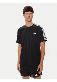 Adidas - adidas Koszulka techniczna Train Essentials 3-Stripes IB8150 Czarny Regular Fit. Kolor: czarny. Materiał: syntetyk