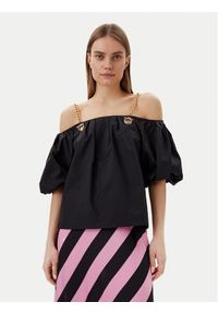 Lola Casademunt by Maite Bluzka MS2515040 Czarny Relaxed Fit. Kolor: czarny. Materiał: bawełna