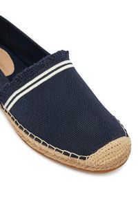 TOMMY HILFIGER - Tommy Hilfiger Espadryle Fringe Canvas Closed Espadrille FW0FW08881 Granatowy. Kolor: niebieski. Materiał: materiał #3