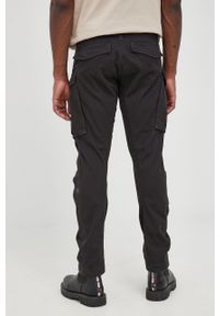 G-Star RAW - G-Star Raw spodnie bawełniane męskie kolor czarny w fasonie cargo. Okazja: na co dzień. Kolor: czarny. Materiał: bawełna. Styl: casual