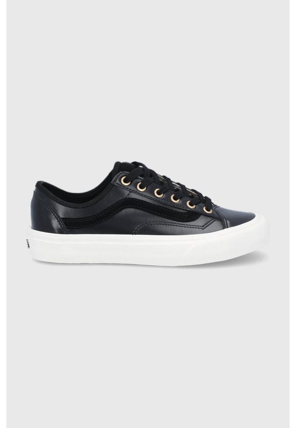 Vans - Tenisówki. Nosek buta: okrągły. Zapięcie: sznurówki. Kolor: czarny. Materiał: guma