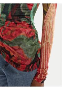 Desigual Bluzka Tapiz Lacroix 25WWJF48 Kolorowy Regular Fit. Materiał: wiskoza. Wzór: kolorowy