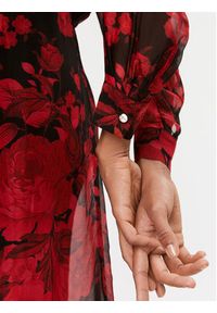 Liu Jo Sukienka codzienna CF3337 T3079 Czerwony Regular Fit. Okazja: na co dzień. Kolor: czerwony. Materiał: jedwab, wiskoza. Typ sukienki: proste. Styl: casual #3
