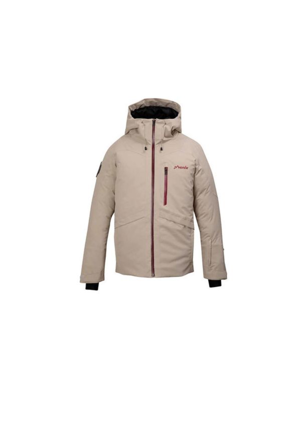 Kurtka narciarska męska Phenix Time Space. Kolor: beżowy. Materiał: poliester. Sezon: zima. Styl: wakacyjny