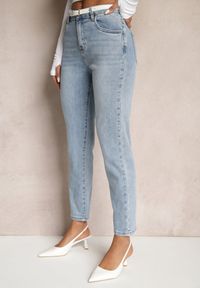 Renee - Jasnoniebieskie Jeansy High Waist Regular Fit Felindor. Okazja: na co dzień. Stan: podwyższony. Kolor: niebieski. Styl: sportowy, casual, elegancki, klasyczny