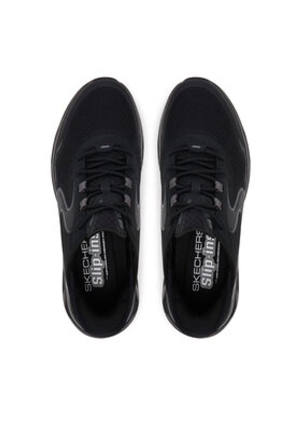 skechers - Skechers Sneakersy Glide-Step Altus- 232921/BBK Czarny. Kolor: czarny. Materiał: materiał