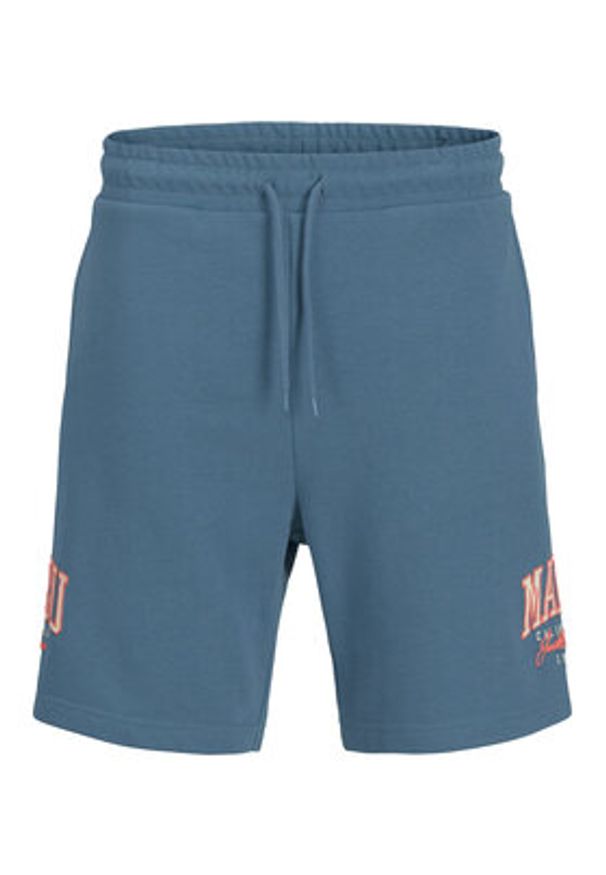 Jack & Jones - Jack&Jones Szorty sportowe Kane Detroit 12268773 Niebieski Relaxed Fit. Kolor: niebieski. Materiał: bawełna. Styl: sportowy