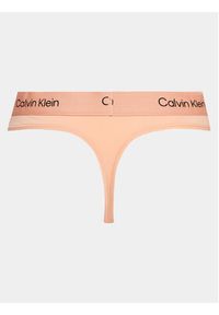 Calvin Klein Underwear Stringi 000QF7248E Różowy. Kolor: różowy. Materiał: syntetyk