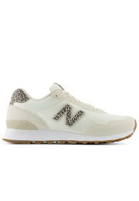Buty damskie New Balance W5156FP - beżowe. Okazja: na co dzień. Kolor: beżowy. Materiał: zamsz, materiał, skóra, guma, syntetyk. Szerokość cholewki: normalna. Wzór: motyw zwierzęcy, nadruk #1