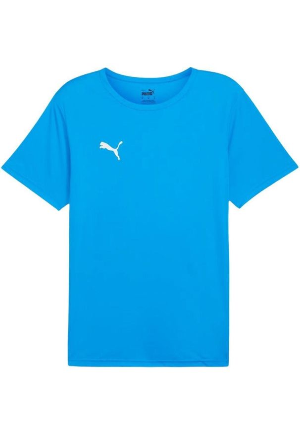 Puma - Męska Koszulka Meczowa TeamRise. Kolor: niebieski. Sport: turystyka piesza