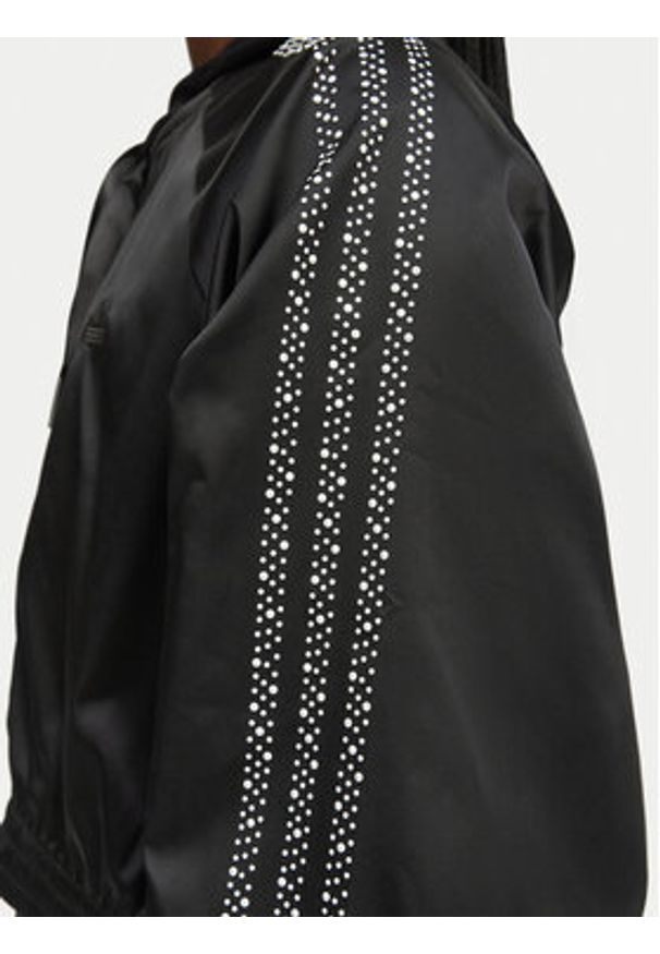 Adidas - adidas Bluza Pearl Cropped KC7864 Czarny Loose Fit. Kolor: czarny. Materiał: syntetyk