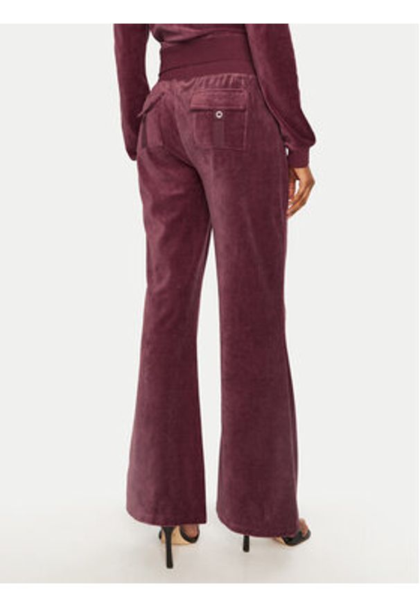 Juicy Couture Spodnie dresowe Caisa JCSEBJ008 Bordowy Slim Fit. Kolor: czerwony. Materiał: bawełna