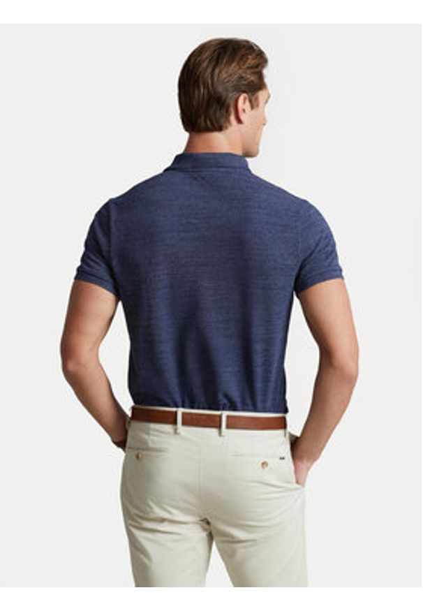 Polo Ralph Lauren Polo 710666998005 Niebieski Regular Fit. Typ kołnierza: polo. Kolor: niebieski. Materiał: bawełna
