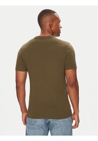 Guess T-Shirt M2YI36 I3Z14 Zielony Slim Fit. Kolor: zielony. Materiał: bawełna
