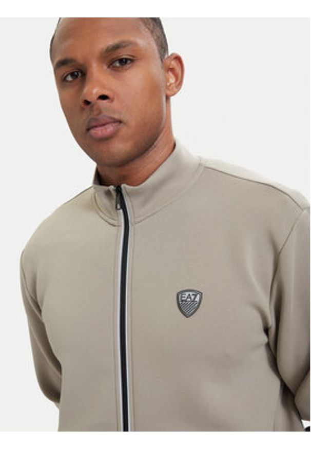 EA7 Emporio Armani Dres 8NPV56 PJ4EZ U6167 Beżowy Regular Fit. Kolor: beżowy. Materiał: syntetyk