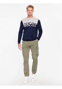 Guess Sweter M3BR09 Z3052 Granatowy Regular Fit. Kolor: niebieski. Materiał: syntetyk #5