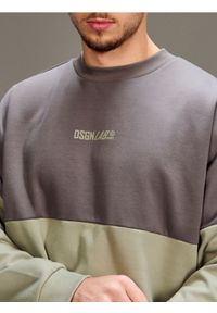 Sinsay - Bawełniana bluza crewneck z napisem - zielony. Kolor: zielony. Materiał: bawełna. Wzór: napisy #1