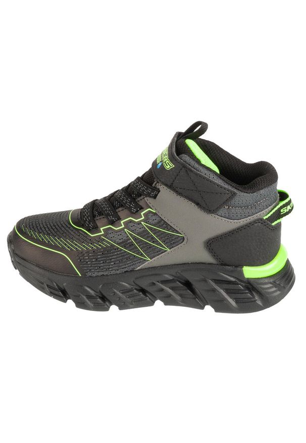 skechers - Buty zimowe chłopięce, Tech-Grip - High-Surge. Kolor: szary. Materiał: materiał, syntetyk. Sezon: zima. Styl: sportowy. Model: Skechers Sport. Sport: turystyka piesza