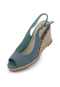 ZIKKO - Sandały letnie Tamiko damskie, roz. 39, szaro-zielone. Nosek buta: otwarty. Kolor: wielokolorowy. Materiał: włókno. Sezon: lato #1