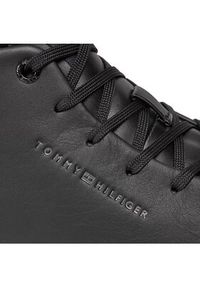 TOMMY HILFIGER - Tommy Hilfiger Sneakersy Hi Vulc Leather Detail FM0FM05045 Czarny. Kolor: czarny