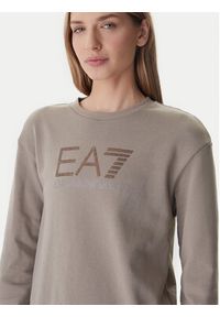 EA7 Emporio Armani Bluza 7W000953 AF15831 Brązowy Regular Fit. Kolor: brązowy. Materiał: bawełna #5