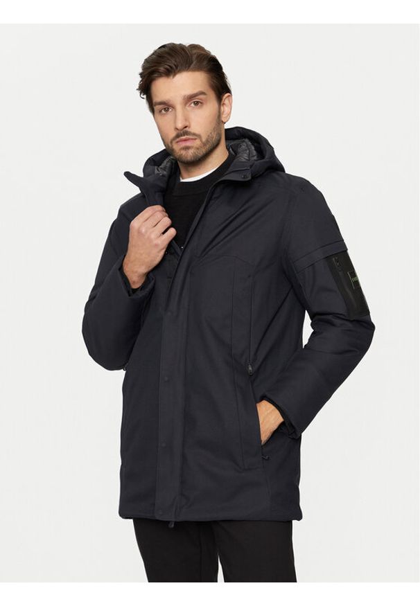 BOSS - Boss Parka J_Terra 1 50523391 Granatowy Regular Fit. Kolor: niebieski. Materiał: syntetyk