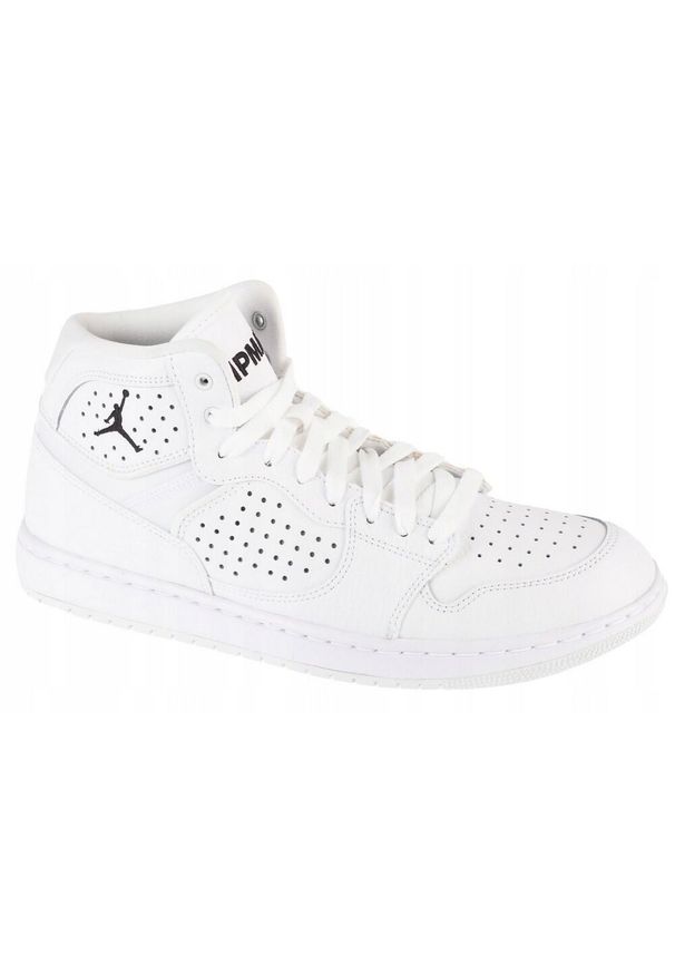 Nike - Męskie Skórzane Buty Treningowe Jordan Access Full Grain Leather. Kolor: biały. Materiał: skóra. Sezon: zima