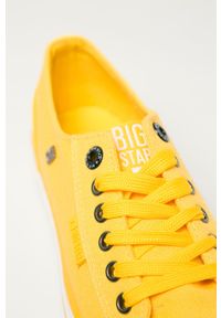 Big-Star - Big Star - Tenisówki. Nosek buta: okrągły. Zapięcie: sznurówki. Kolor: żółty. Materiał: guma. Obcas: na platformie #5