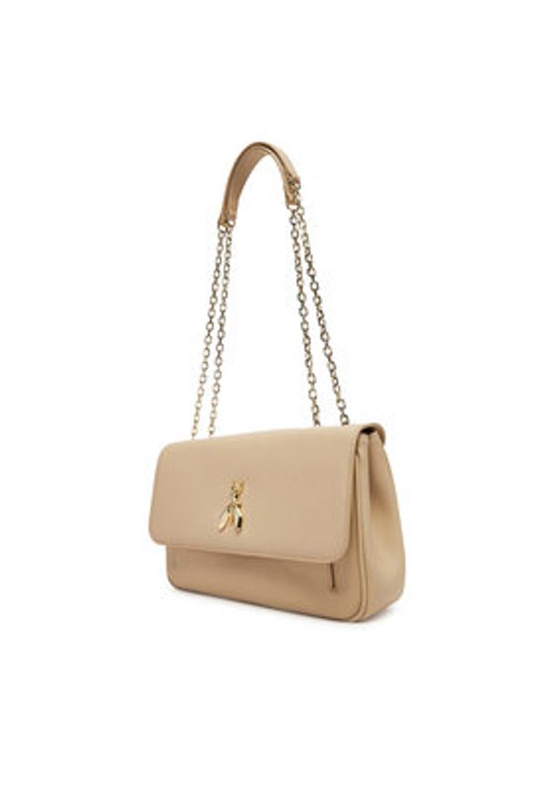 Patrizia Pepe Torebka 8B0228/L001 Beżowy. Kolor: beżowy. Materiał: skórzane