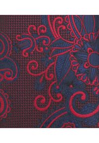 Krawat Męski - Angelo di Monti - Bordo, Duże Kwiaty. Kolor: czerwony. Materiał: tkanina. Wzór: kwiaty. Styl: elegancki, wizytowy #4