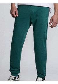 Sinsay - Spodnie jogger slim fit - ciemny turkus
