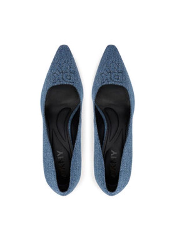 DKNY Szpilki K3566335 Niebieski. Kolor: niebieski. Materiał: materiał. Obcas: na szpilce
