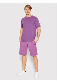 Champion T-Shirt Urban Leisure 217088 Fioletowy Regular Fit. Kolor: fioletowy. Materiał: bawełna #2