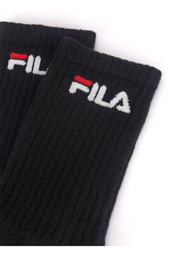 Fila Skarpety Wysokie Męskie F4401-AW24 (2-pack) Czarny. Kolor: czarny. Materiał: bawełna