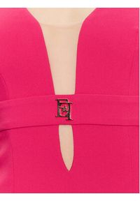 Elisabetta Franchi Sukienka koktajlowa AB-321-31E2-V300 Różowy Slim Fit. Kolor: różowy. Materiał: syntetyk. Styl: wizytowy #3