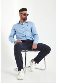 Aeronautica Militare - Koszula męska lniana AERONAUTICA MILIATRE. Materiał: len #3