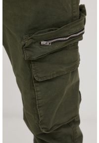 Brave Soul spodnie męskie kolor zielony joggery. Kolor: zielony. Materiał: tkanina