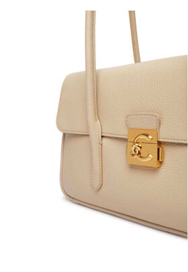 Coccinelle Torebka U4K Coccinelle C-Me Lock E1 U4K 12 03 01 Beżowy. Kolor: beżowy. Materiał: skórzane