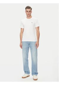Calvin Klein Jeans Komplet 2 t-shirtów Monologo J30J320199 Biały Regular Fit. Kolor: biały. Materiał: bawełna