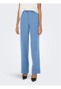 only - ONLY Spodnie materiałowe Lana 15267759 Niebieski Straight Fit. Kolor: niebieski. Materiał: materiał, syntetyk #1