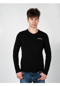 Guess Longsleeve | X2BI16KAKB1 | Mężczyzna | Czarny. Okazja: na co dzień. Kolor: czarny. Materiał: bawełna, elastan. Długość rękawa: długi rękaw. Styl: casual, elegancki #5