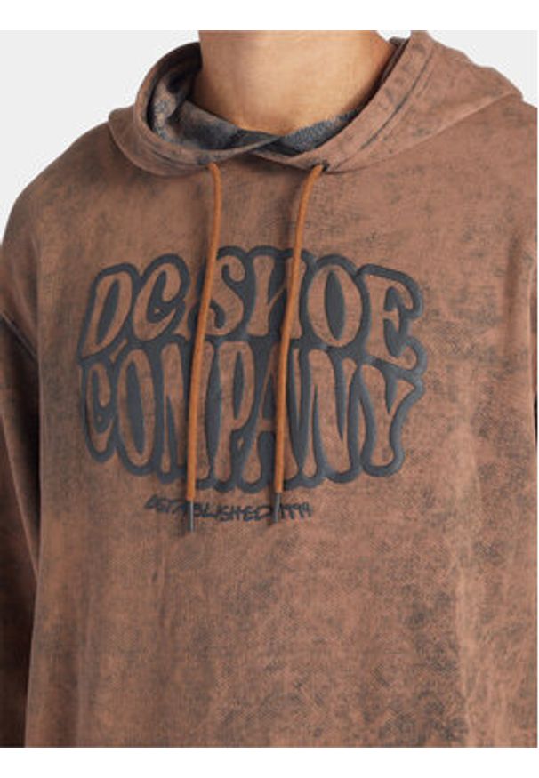DC Shoes Bluza Contour ADYFT03381 Brązowy Regular Fit. Kolor: brązowy. Materiał: bawełna